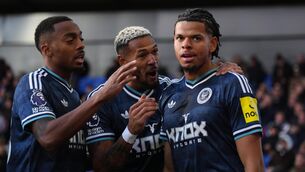 <p>William Osula (right) celebrates after opening the scoring (John Walton/PA)</p> <p>William Osula (right) celebrates after opening the scoring (John Walton/PA)</p>