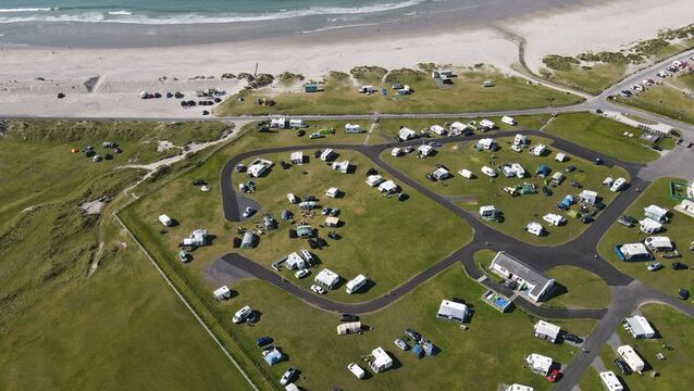 <p>The Sandy Banks caravan and camping park on Achill Island, Mayo.</p>