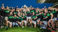 Nemo Rangers celebrate after the match with fans 25/10/2026