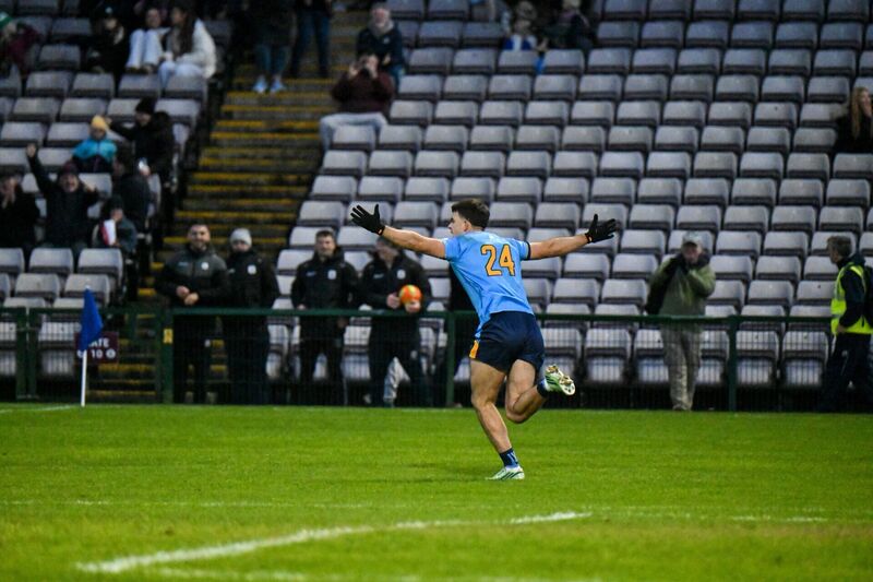 Salthill-Knocknacarra Tomo Culhane celebrates his winning goal. Pic: Philip Fitzpatrick/Sportsfile Salthill-Knocknacarra Tomo Culhane celebrates his winning goal. Pic: Philip Fitzpatrick/Sportsfile