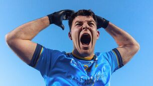<p>MATCH WINNER: Salthill-Knocknacarra's Tomo Culhane celebrates winning. Pic: ©INPHO/Tom Maher</p>