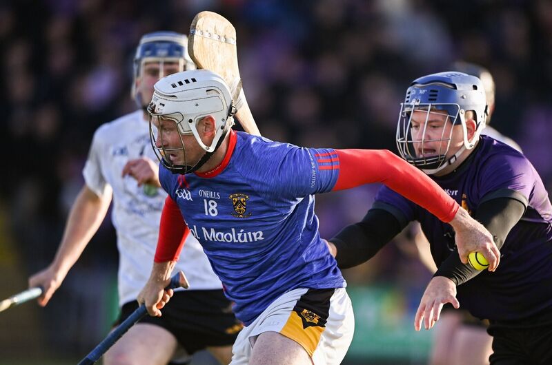 Sean Keane Carroll of Shelmaliers in action against Kyle Martin of Rathnure. Pic: Matt Browne/Sportsfile Sean Keane Carroll of Shelmaliers in action against Kyle Martin of Rathnure. Pic: Matt Browne/Sportsfile