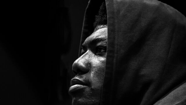 <p>Munster's Edwin Edogbo in the changing room. Pic: Dan Sheridan/Inpho</p>