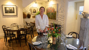 <p>Sally O'Brien at award-winning Farmgate Lismore in Main Street. "I settled in here incredibly quickly. And the town, they were so welcoming," she says. Picture: Dan Linehan</p>
