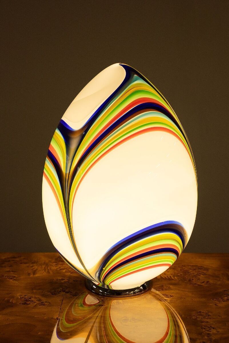  A Murano glass ovoid table lamp at deVeres.