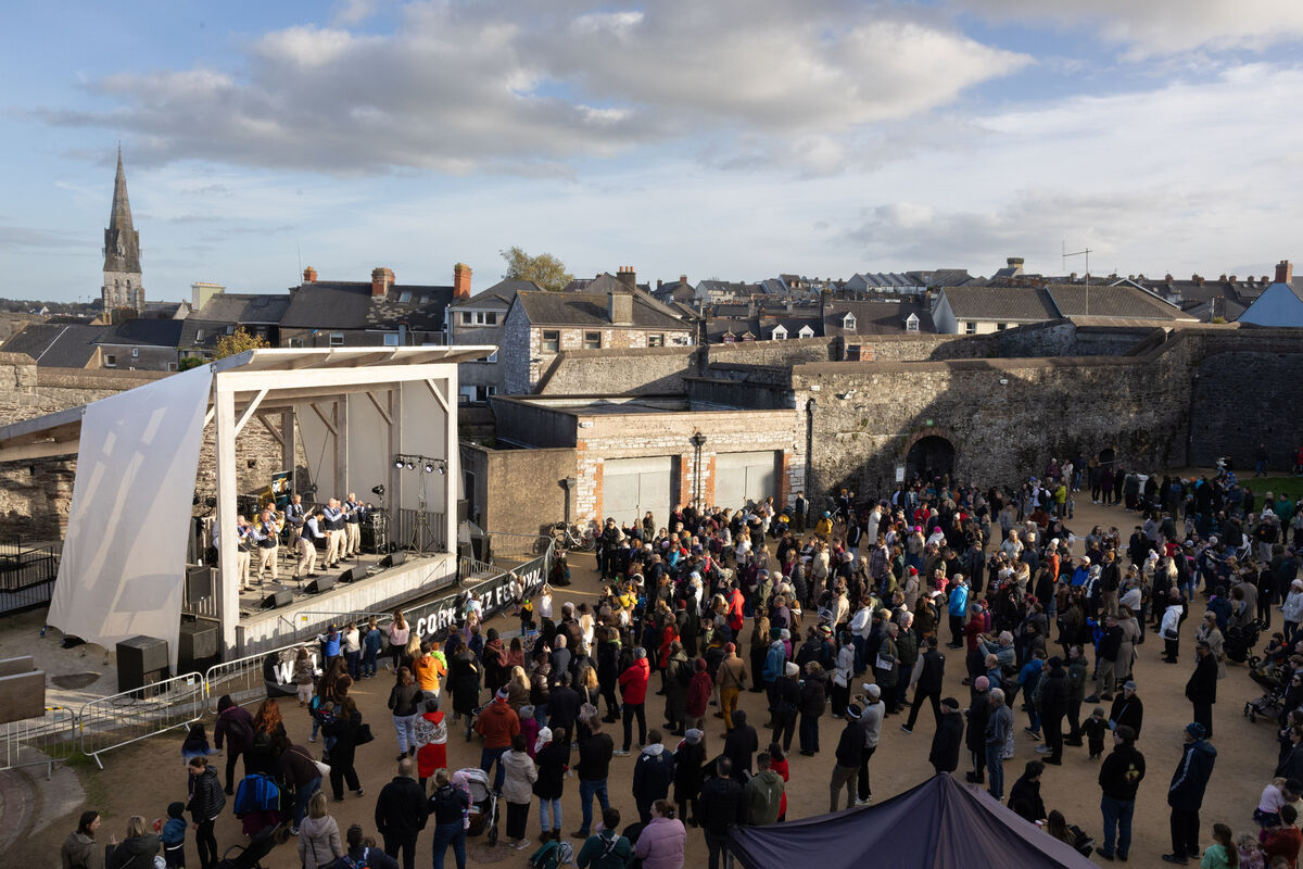 Festival goers enjoying the Elizabeth Fort Stage as part of The Big Fringe at the Cork Jazz Festival. Picture: Darragh Kane Festival goers enjoying the Elizabeth Fort Stage as part of The Big Fringe at the Cork Jazz Festival. Picture: Darragh Kane