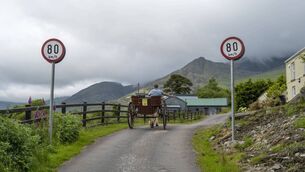 <p>There is no national system or legislation dedicated to the regulation of horse-drawn vehicles on public roads in Ireland. File picture: Dan Linehan</p>