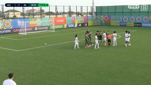<p>The Ireland and England teams were playing at Fifa's new U15 World Cup and Festival in Azerbaijan</p> <p>The Ireland and England teams were playing at Fifa's new U15 World Cup and Festival in Azerbaijan</p>