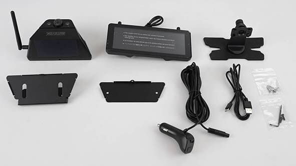 The Auto-Vox Solar 5B wireless reversing camera kit, featuring a 7.2-inch HD monitor, solar-powered camera, and all the required cables and mounting hardware. Picture: Auto-Vox The Auto-Vox Solar 5B wireless reversing camera kit, featuring a 7.2-inch HD monitor, solar-powered camera, and all the required cables and mounting hardware. Picture: Auto-Vox