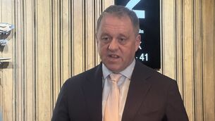 <p>Minister of state for European affairs and Defence, Thomas Byrne, speaking to members of the media in Dublin, ahead of a conference on Ireland-Belarus National Cultural Identities. Picture: Mícheál Ó Scannáil/Press Association</p>