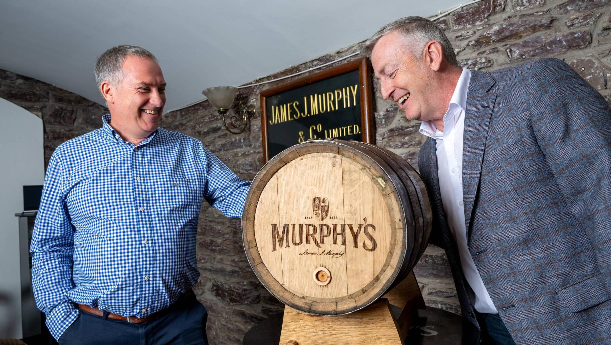 PJ Tierney, Heineken Ireland master brewer and Jonathan Barry, Heineken Ireland on-trade manager at the launch of Murphy’s 170 Whiskey Cask Stout. The limited edition brew has alread sold out at many Cork pubs. 