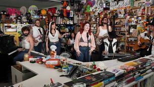 <p>CMAT and The Very Sexy CMAT Band appeared on NPR's Tiny Desk concert series on Tuesday. Picture: Screengrab of NPR performance/YouTube.</p> <p>CMAT and The Very Sexy CMAT Band appeared on NPR's Tiny Desk concert series on Tuesday. Picture: Screengrab of NPR performance/YouTube.</p>