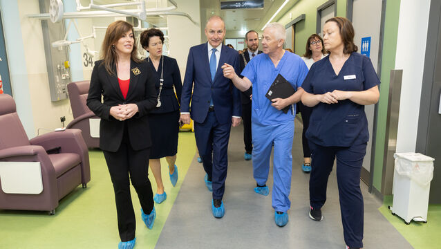 <p>(Left to right) Minister for health, Jennifer Carroll MacNeill, deputy mayor of Cork County Cllr Gillian Coughlan, Taoiseach Micheál Martin, Prof John R Higgins, HSE South West regional director for Strategic Planning and Performance and Marie Horgan, CNM3 at the official opening of the new HSE Surgical Hub in Cork on September 28. Picture: Darragh Kane</p>