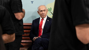 <p>Israel's Prime Minister Benjamin Netanyahu sits on a bench after voting at a polling station in Jerusalem earlier today. Picture: Jewel Samad/Pool Photo via AP</p> <p>Israel's Prime Minister Benjamin Netanyahu sits on a bench after voting at a polling station in Jerusalem earlier today. Picture: Jewel Samad/Pool Photo via AP</p>