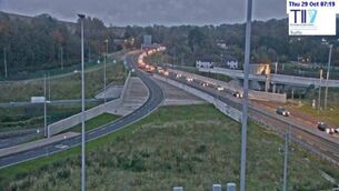 <p>Motorists using the M8 to reach the Dunkettle Interchange are starting to see delays as of 7.20am, with further congestion expected.</p>