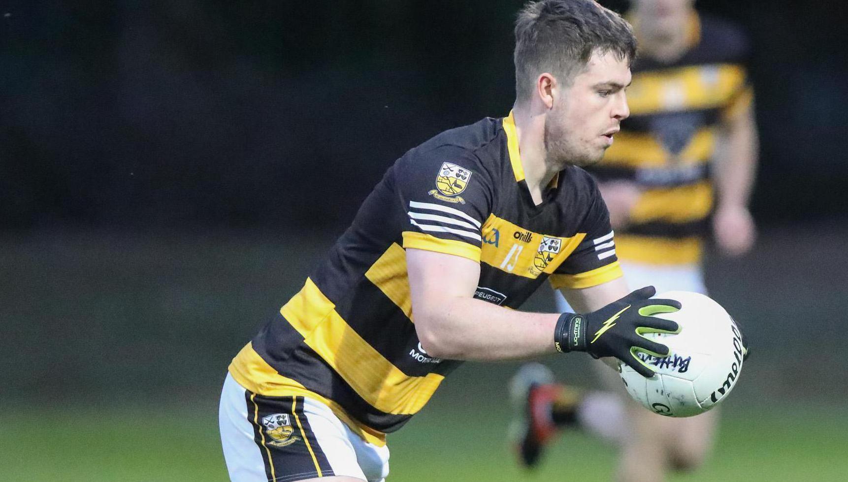 Buttevant's Conor Hanlon runs toward goal during the McCarthy Insurance Group PJFC game between Urhan and Buttevant that was held at Ballincollig, Cork. - Picture: David Creedon
