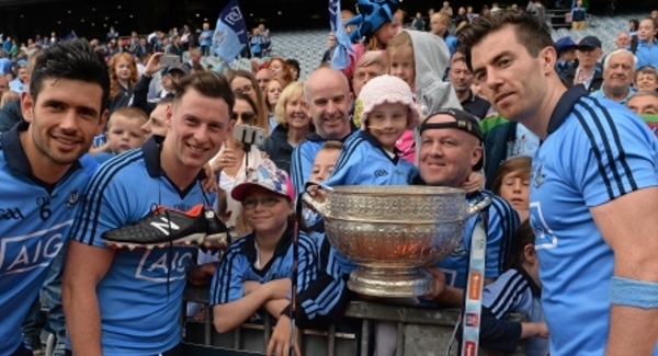 WATCH: Dublin team and their young fans celebrate together