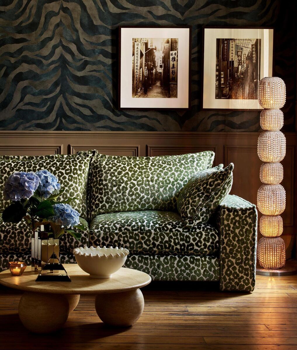 DFS Zanetta Leopard velvet 3-seater sofa from €2139, dfs.ie.