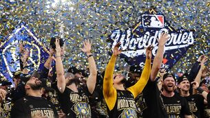 <p>The Milwaukee Brewers celebrate their first World Series triumph after defeating the Tampa Bay Rays in Game 5 at Tropicana Field in St Petersburg, Florida. Pic: Carmen Mandato/Getty Images</p>