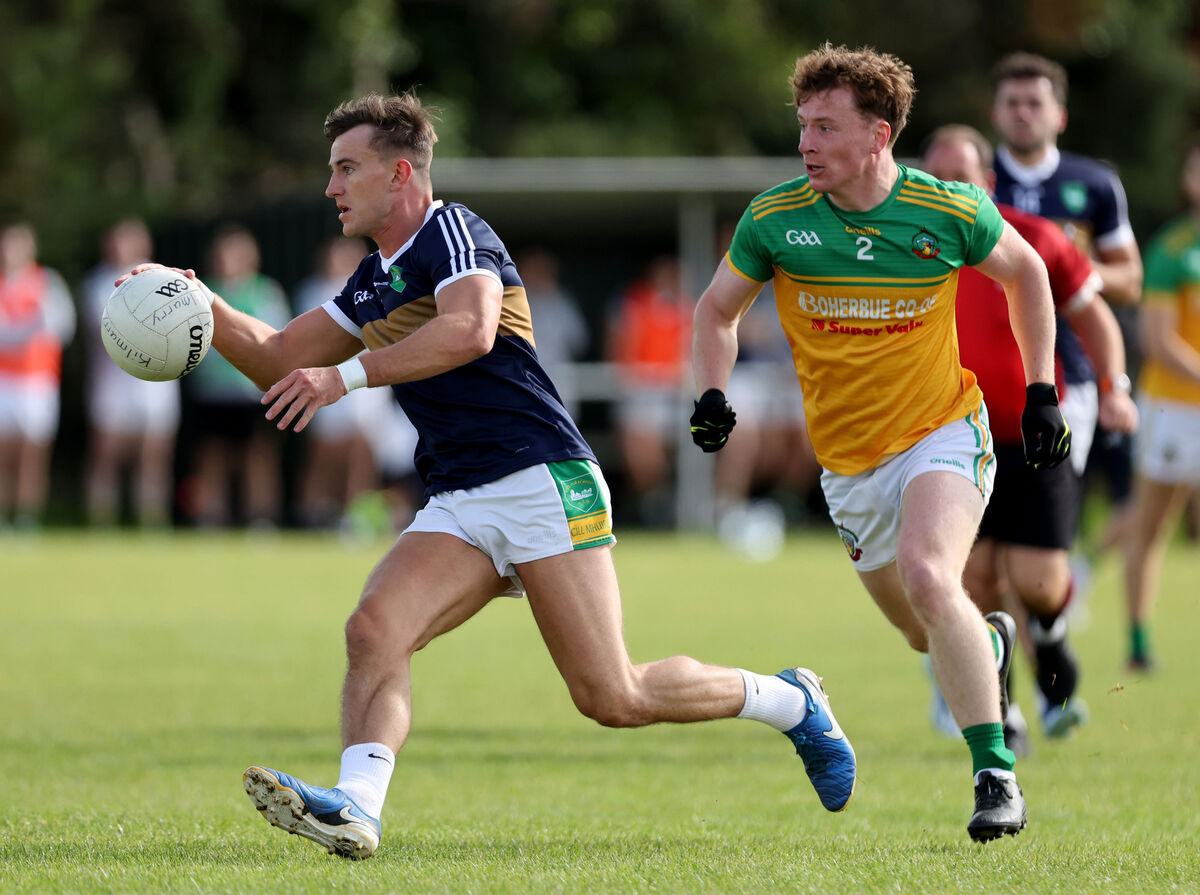Kyle Kelleher on the move for Kilmurry against Boherbue. Picture: Jim Coughlan. Kyle Kelleher on the move for Kilmurry against Boherbue. Picture: Jim Coughlan.