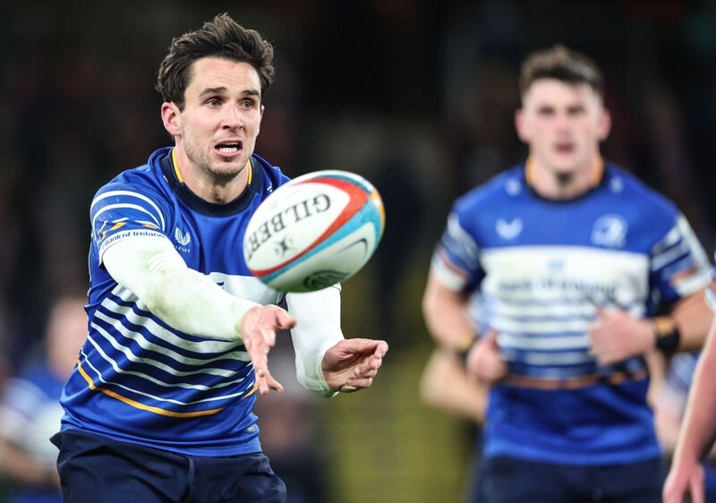 PASS MASTER: Joey Carbery starts again for Leinster, Pic: INPHO/Dan Sheridan PASS MASTER: Joey Carbery starts again for Leinster, Pic: INPHO/Dan Sheridan