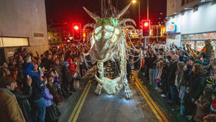 <p>The Dragon of Shandon is one of the highlights of Halloween in Cork. Picture: Noel Sweeney.</p> <p>The Dragon of Shandon is one of the highlights of Halloween in Cork. Picture: Noel Sweeney.</p>