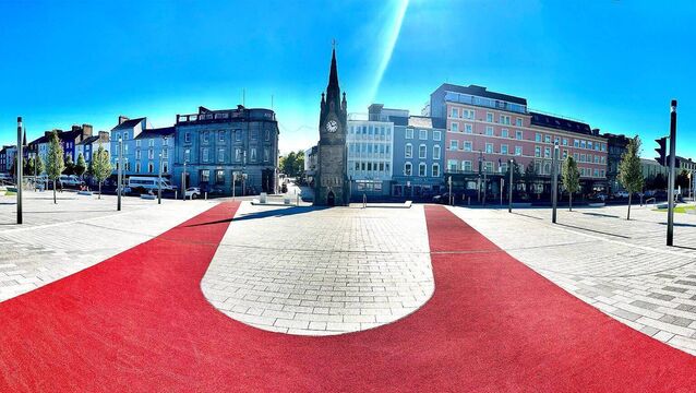 <p>Waterford’s Clock Tower Plaza has been remodelled as the gateway to a new bridge linking the city centre with a transport hub across the River Suir. The project was recently shortlisted for a national civic development award. Picture: Joe Evans</p>