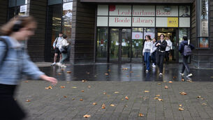 <p>Students at the UCC Boole Library. Phoenix Law partner Sinéad Marmion's warning comes after the High Court found 'significant and demonstrable errors' in the refusal of a visa to Shaymaa Abudalu who had a fully-funded scholarship to study engineering at UCC. Picture: Dan Linehan</p>