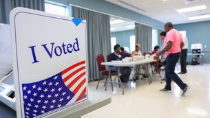 <p>A voting booth as voters cast their ballots at a polling location Picture: Sam Wolfe/Bloomberg via Getty Images</p> <p>A voting booth as voters cast their ballots at a polling location Picture: Sam Wolfe/Bloomberg via Getty Images</p>