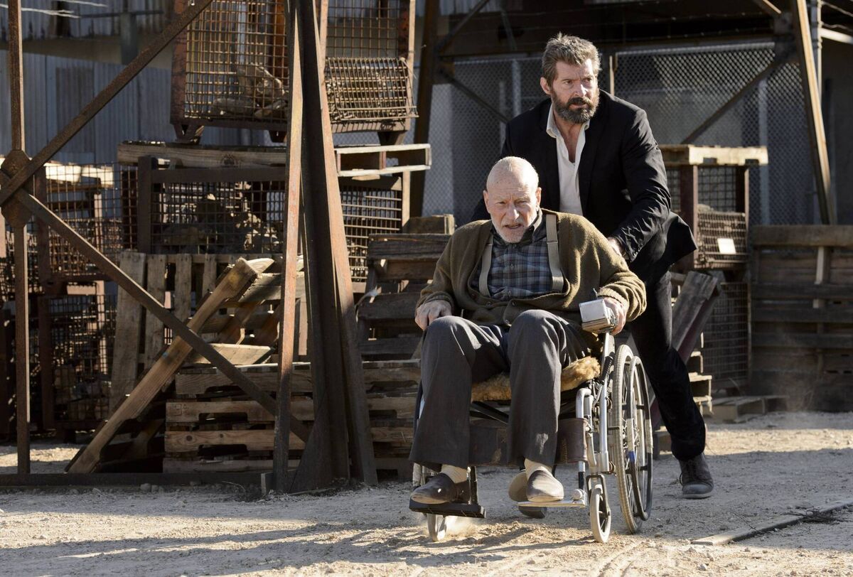 Hugh Jackman and Patrick Stewart. Picture: PA Photo/Marvel