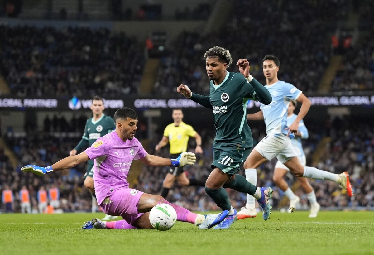 Manchester City and Brighton meet again on Saturday after an entertaining Carabao Cup contest in midweek. Pic: Nick Potts/Press Association Manchester City and Brighton meet again on Saturday after an entertaining Carabao Cup contest in midweek. Pic: Nick Potts/Press Association