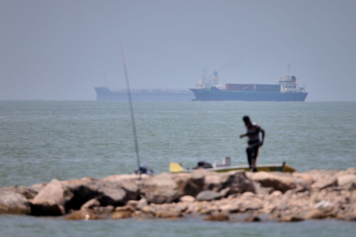 Cargo ships and commercial vessels in the Strait of Hormuz in June. Photo: Amirhosein Khorgooi/ISNA via AP Cargo ships and commercial vessels in the Strait of Hormuz in June. Photo: Amirhosein Khorgooi/ISNA via AP