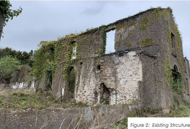 The existing structure on the lands at St Ann's Hill, Tower. The existing structure on the lands at St Ann's Hill, Tower.