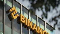 Malta - December 11, 2022: Binance logo on the facade of the headquarters