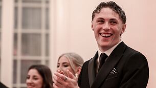<p>STAR BOY: Mayo footballer Kobe McDonald during the 2026 PwC GAA/GPA All-Star Awards at the RDS in Dublin. Pic: Ramsey Cardy/Sportsfile</p>