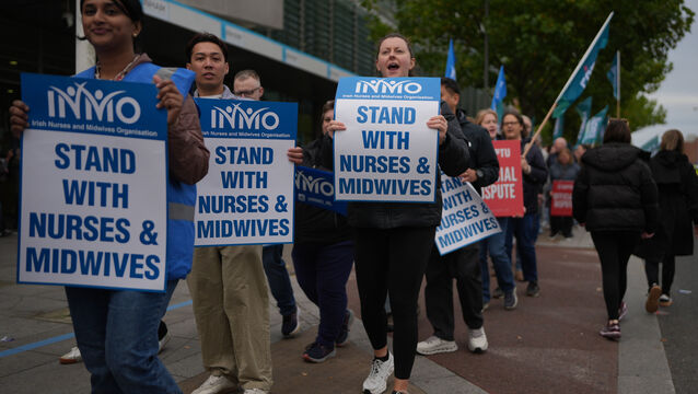 <p>Public sector workers including nurses, doctors, teachers and civil servants, took part in a 24-hour strike earlier this month (Brian Lawless/PA)</p>
