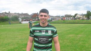 <p>Douglas goaslscorer Chris O'Keeffe</p> <p>Douglas goaslscorer Chris O'Keeffe</p>