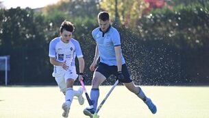 <p>CLOSE CONFINES: Monkstown and Three Rock Rovers shared the spoils in the Dublin Derby. Image courtesy of Irish Hockey Photographers</p> <p>CLOSE CONFINES: Monkstown and Three Rock Rovers shared the spoils in the Dublin Derby. Image courtesy of Irish Hockey Photographers</p>