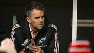 <p>STRONG WORDS: Munster interim chief executive Avan Lee before the United Rugby Championship match between Munster and Hollywoodbets Sharks at Thomond Park in Limerick. Photo by Seb Daly/Sportsfile</p> <p>STRONG WORDS: Munster interim chief executive Avan Lee before the United Rugby Championship match between Munster and Hollywoodbets Sharks at Thomond Park in Limerick. Photo by Seb Daly/Sportsfile</p>