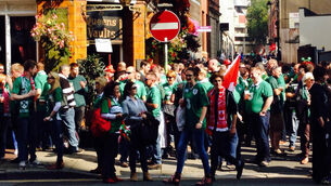 VIDEO: Come on Ireland! Fans turn Cardiff green