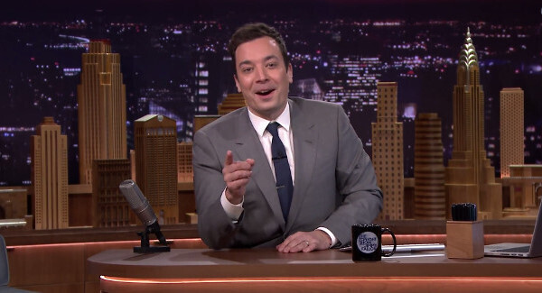 Jimmy Fallon almost lost his finger tripping over his wife's rug