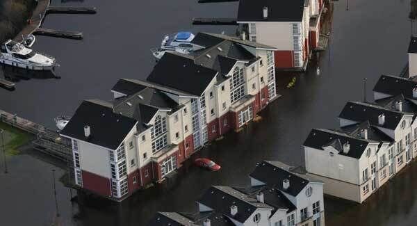 Flooding in Carrick-On-Shannon in December 2015