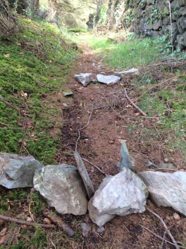A picture of another booby trap on the trail. Picture: Stickybottle.com