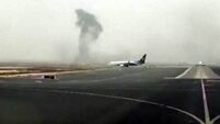 Firefighter killed after plane crash-lands in Dubai; four Irish on board