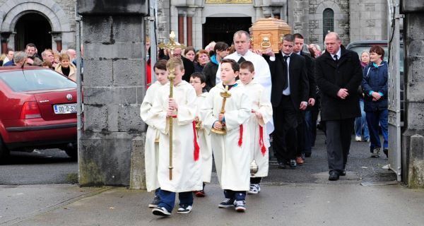 The funeral mass for Thomas ‘Toddy’ Dooley in 2014.
