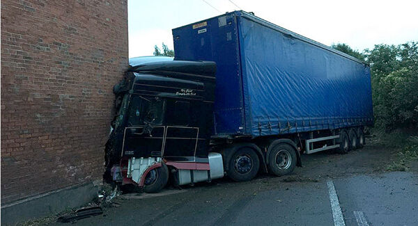 The scene of the crash this morning. Pic via @OPUShropshire. The scene of the crash this morning. Pic via @OPUShropshire.