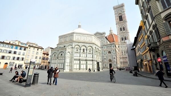 The streets of Florence, Italy, empty last week as people stay indoors and potential tourists stay home The streets of Florence, Italy, empty last week as people stay indoors and potential tourists stay home