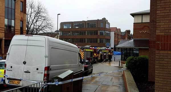 The scene of the accident today. Pic: PA