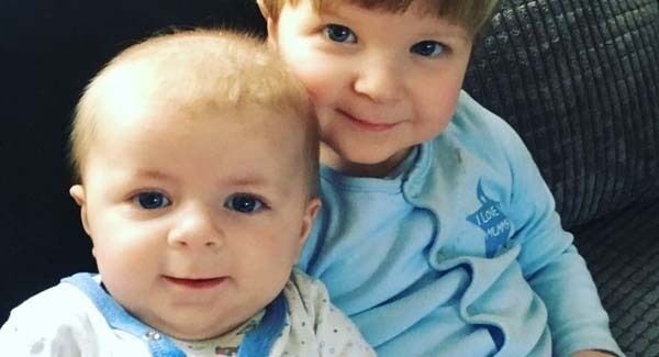 Family handout photo of four-month-old Archie Joe Darby and his 22-month-old brother Daniel.