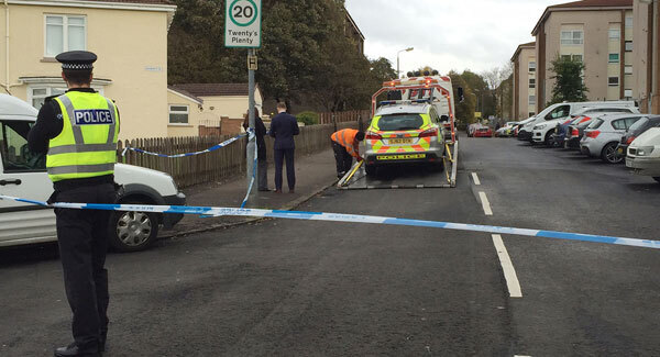 Two police officers seriously injured in Glasgow hit-and-run